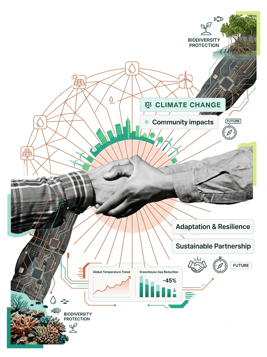 Community & just-transition impact — Ecodhyog climate advisory
